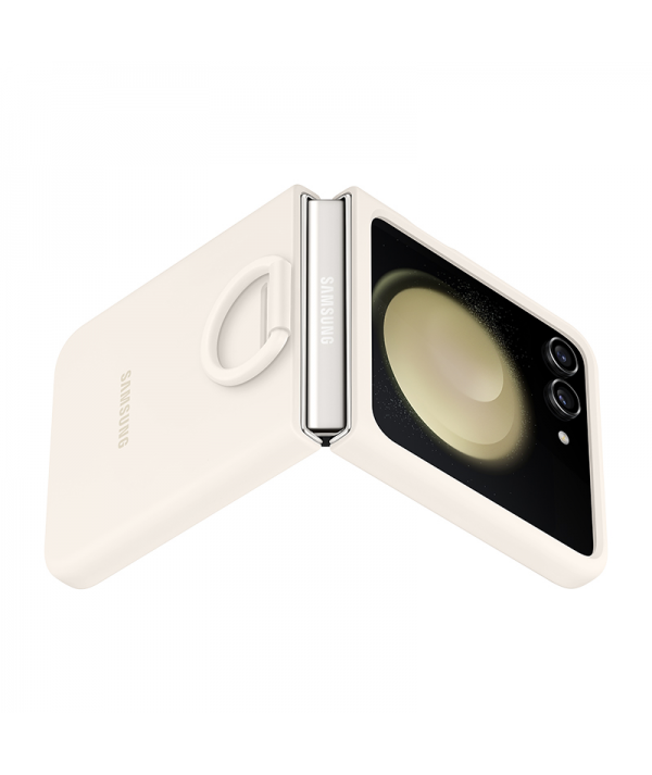 Galaxy Z Flip 5 Silicone Cover avec anneau
