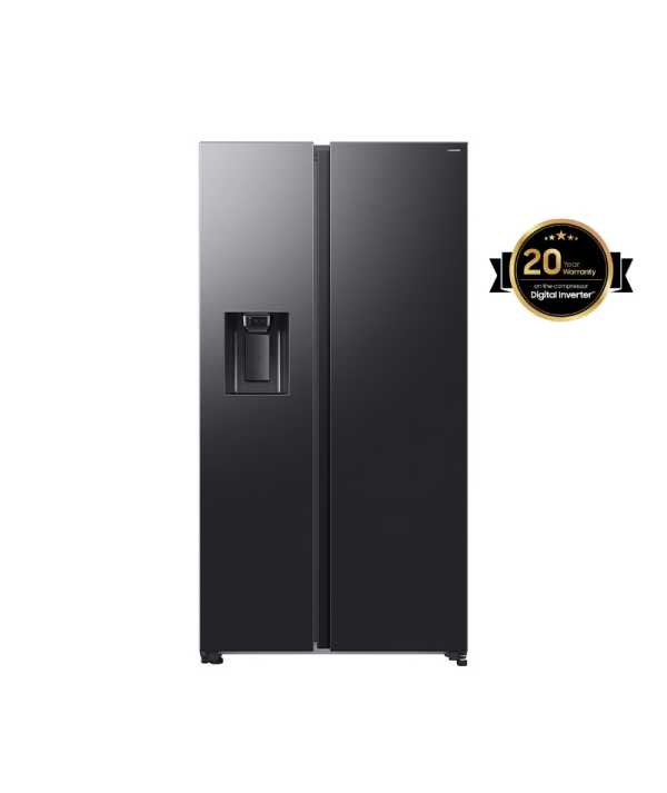 Réfrigérateur Samsung RS70 Bespoke AI Side by Side 617 Litres - Noir