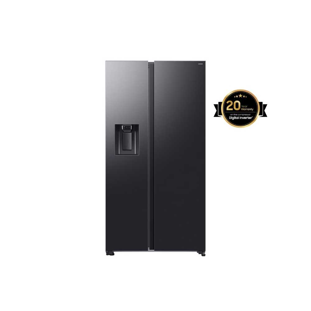 Réfrigérateur Samsung RS70 Bespoke AI Side by Side 617 Litres - Noir
