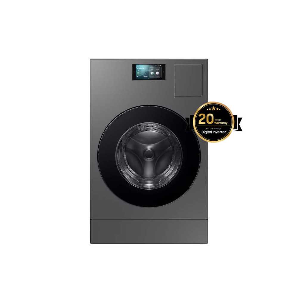 Lavante-séchante Samsung 18 kg AI Wash&Dry avec Pompe à Chaleur - WD18DB8995BZMF