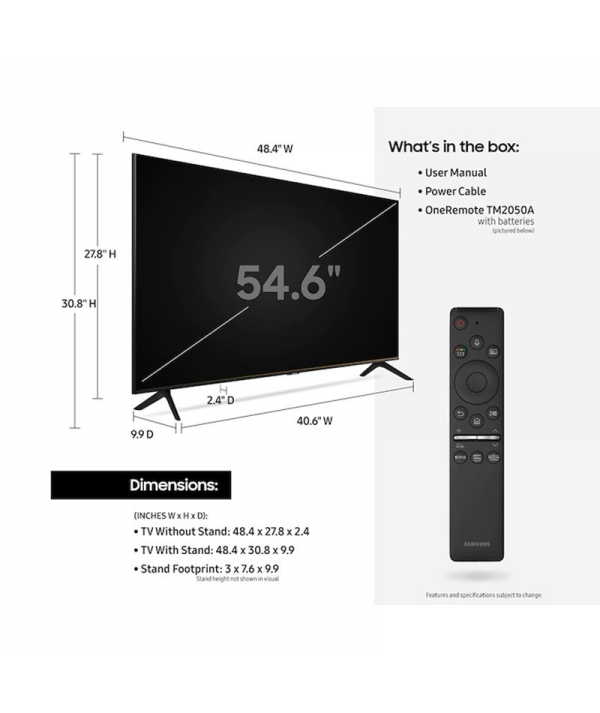 Samsung 65" 4K Crystal UHD Smart TV - TU8000 prix tunisie