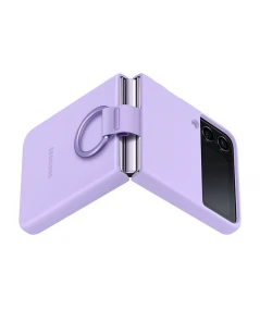 étui Galaxy Z Flip 4 Silicone Cover avec anneau tunisie
