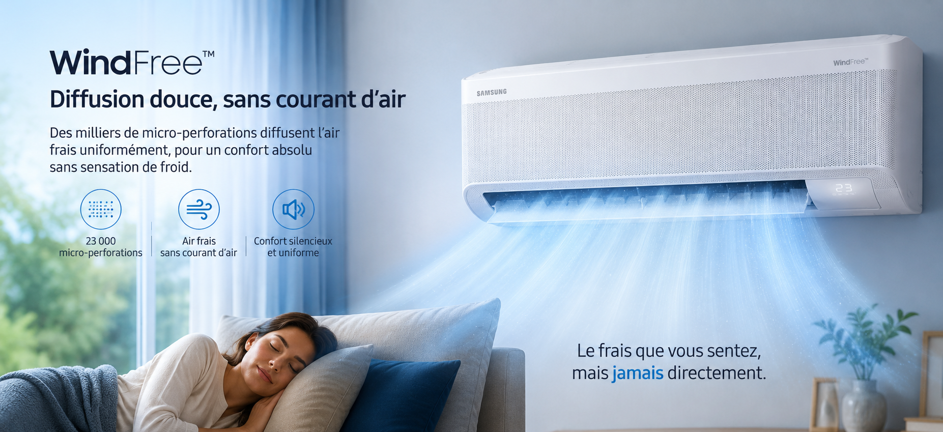 Climatiseur Samsung 18000 BTU WindFree