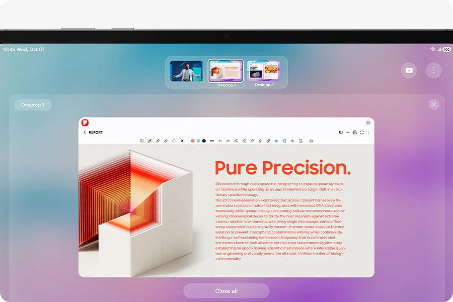 Samsung DeX sur la Galaxy Tab S12 Ultra