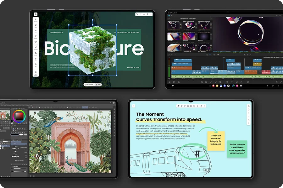 Création graphique sur la Samsung Galaxy Tab S12 Ultra