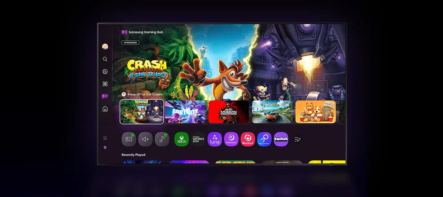 gaming hub samsung tv