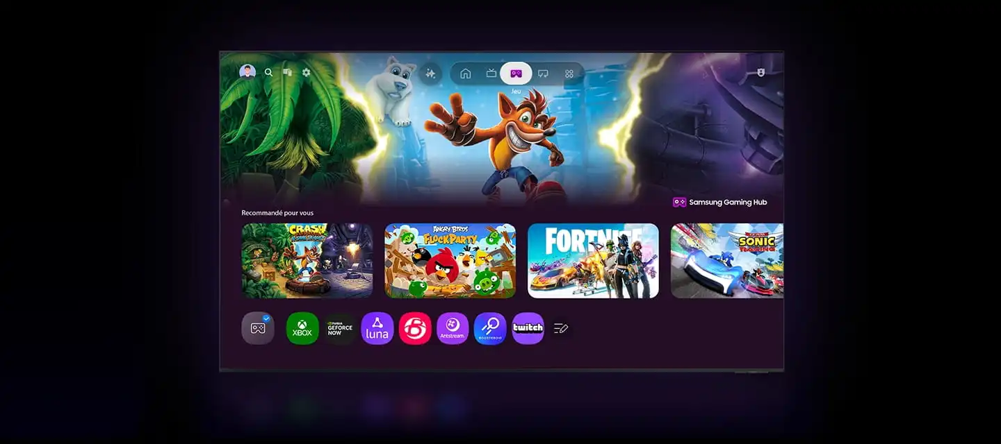 gaming hub smart tv samsung tunisie