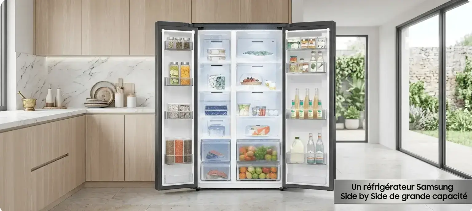 réfrigerateur samsung avec grande capacité