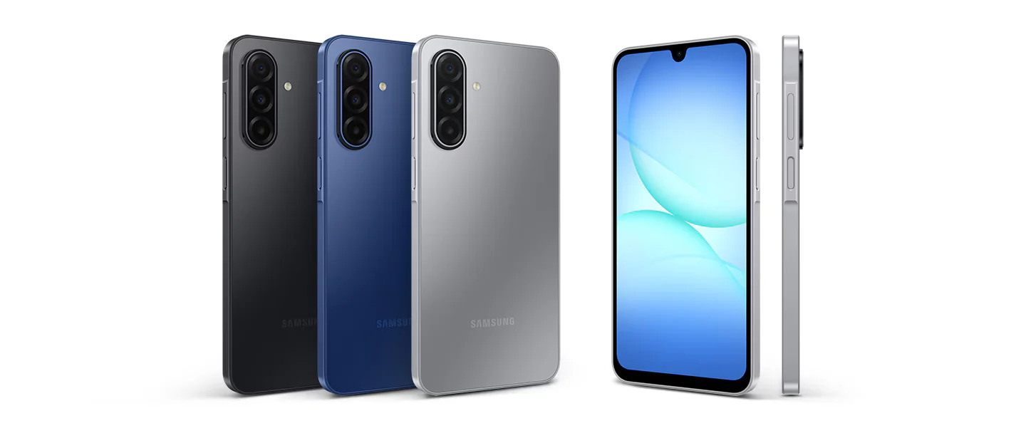 samsung a17 5g vu de face et de dos