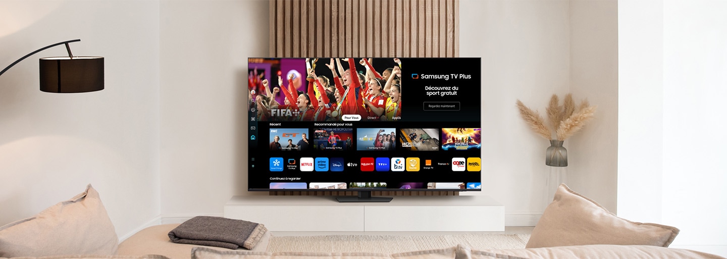 Interface simple TV 75 pouces